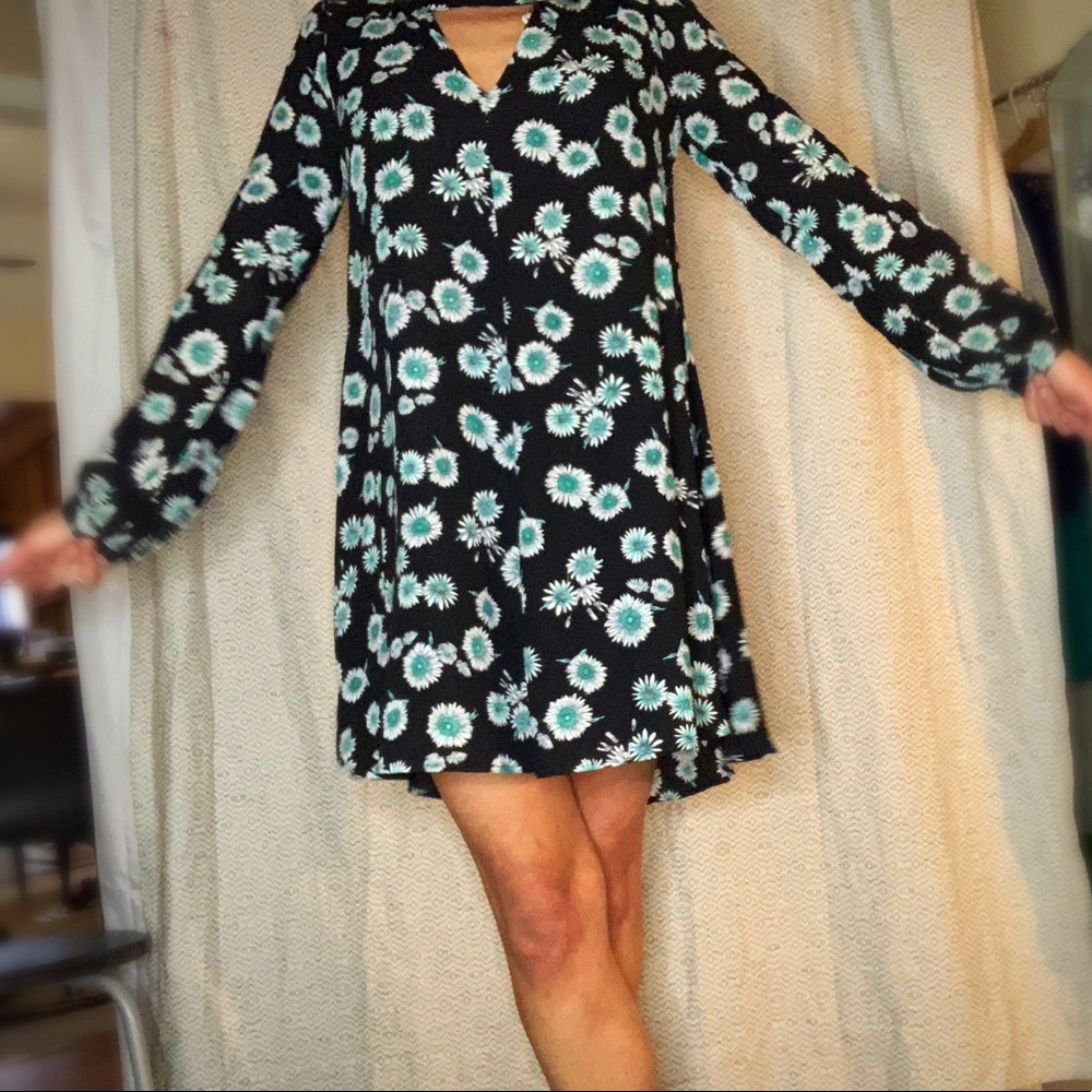 Express Floral Swing Dress